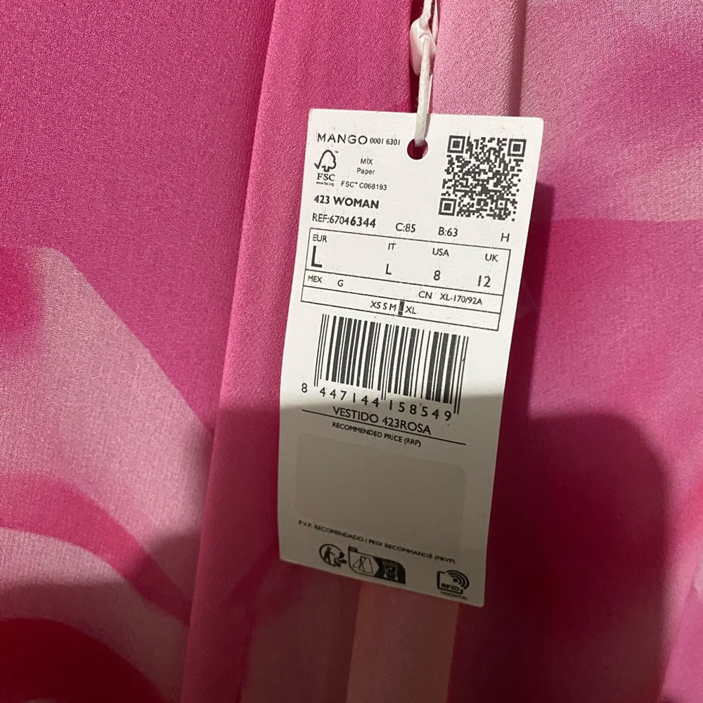 Mango Vibrant Pink Dress - Picture 4 of 5